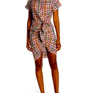 Veronica Beard Sierra plaid shirt dress